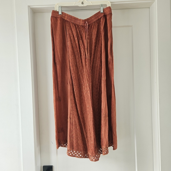 Vintage Papa Rayon Boho Skirt - S/M - Picture 3 of 6